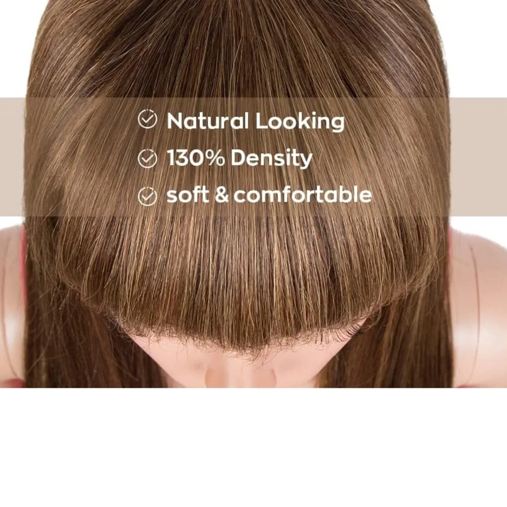 Blooming Hair  100% 10A Human Hair Bang Wig